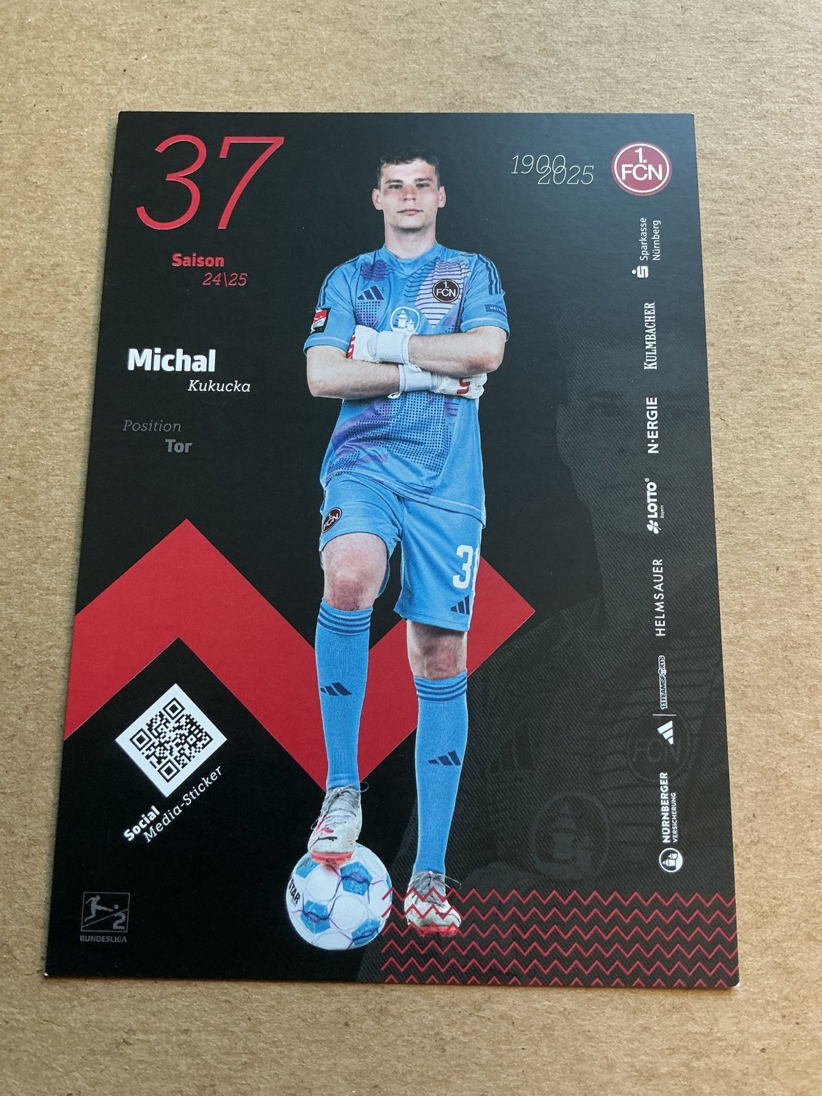 Michal Kukucka, Slovakia 🇸🇰 1.FC Nürnberg 2024/25 hand signed - Autographs-World