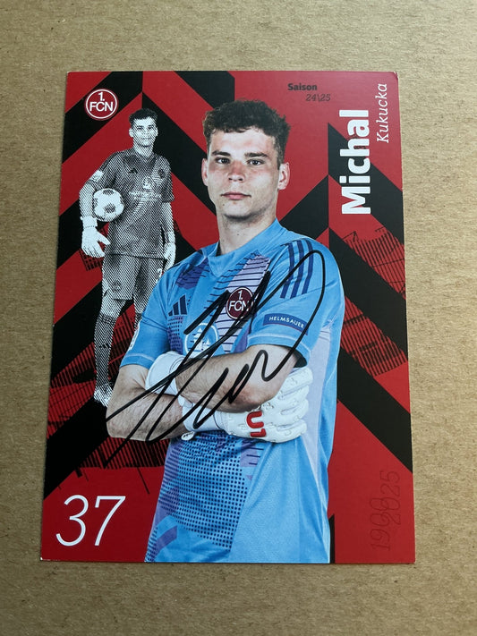 Michal Kukucka, Slovakia 🇸🇰 1.FC Nürnberg 2024/25 hand signed - Autographs-World