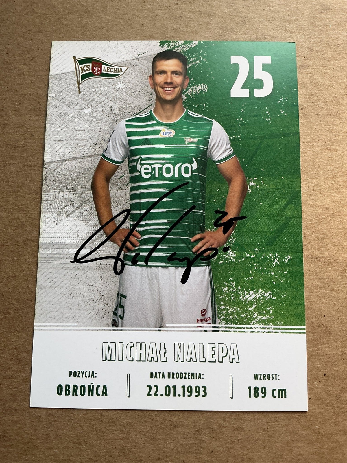 Michał Nalepa, Poland 🇵🇱 Lechia Gdansk 2022/23 hand signed - Autographs-World