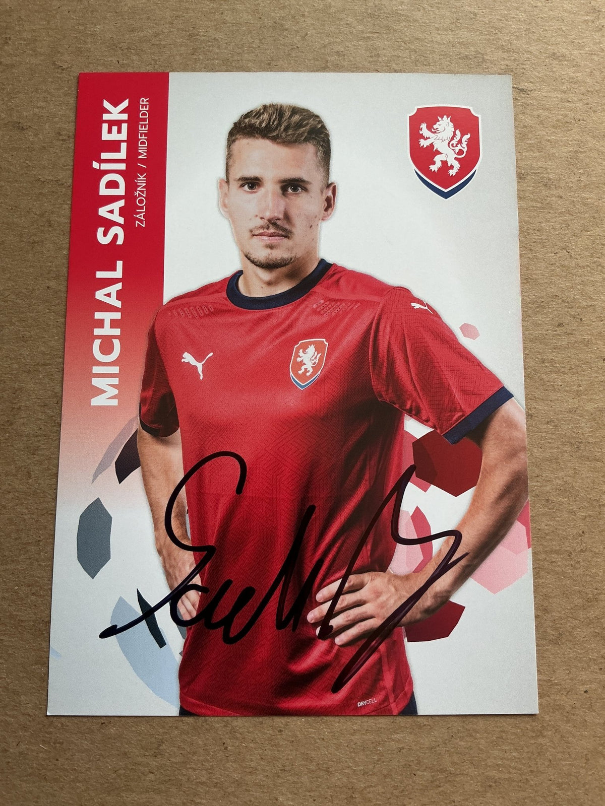 Michal Sadílek, Czech Republic 🇨🇿 UEFA Euro Cup 2020 hand signed - Autographs-World