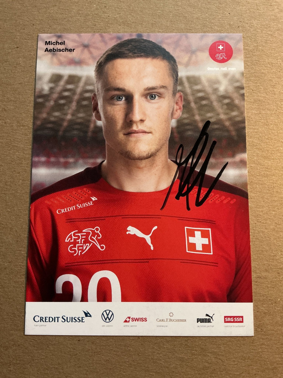 Michel Aebischer, Switzerland 🇨🇭 2021 hand signed - Autographs-World
