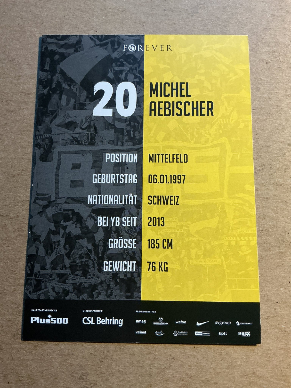 Michel Aebischer, Switzerland 🇨🇭 BSC Young Boys 2021/22 hand signed - Autographs-World