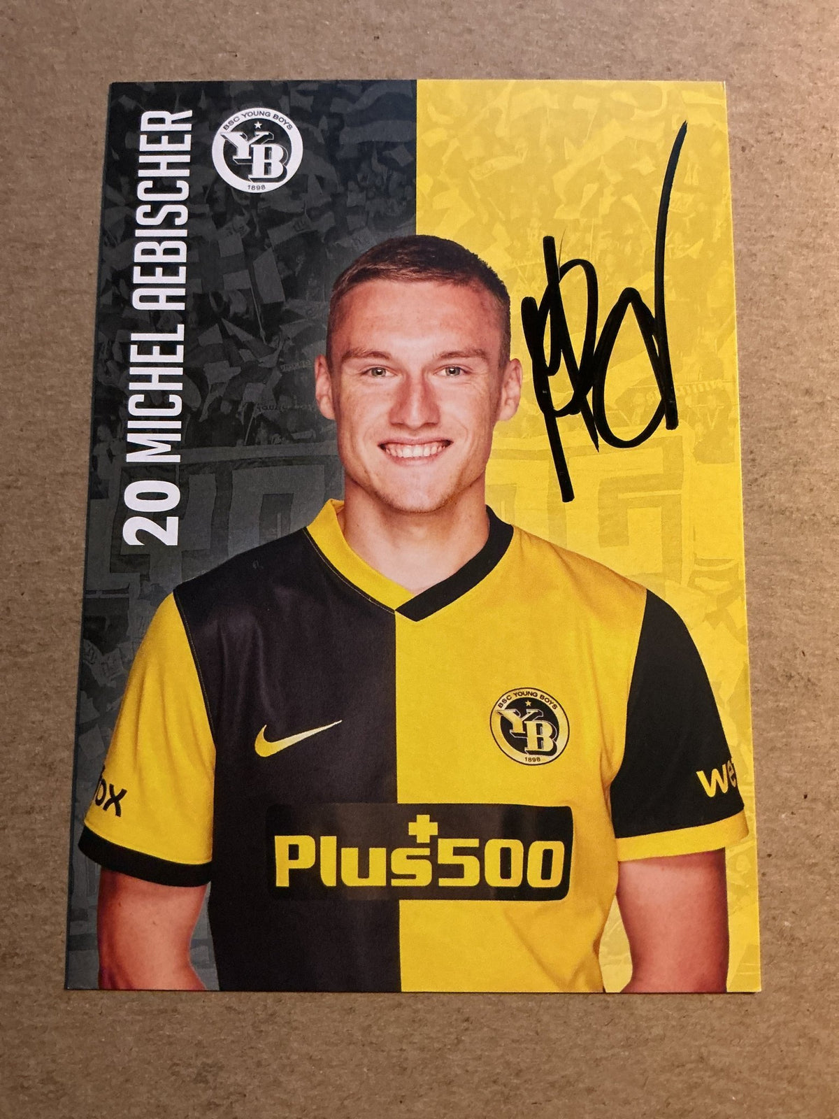 Michel Aebischer, Switzerland 🇨🇭 BSC Young Boys 2021/22 hand signed - Autographs-World