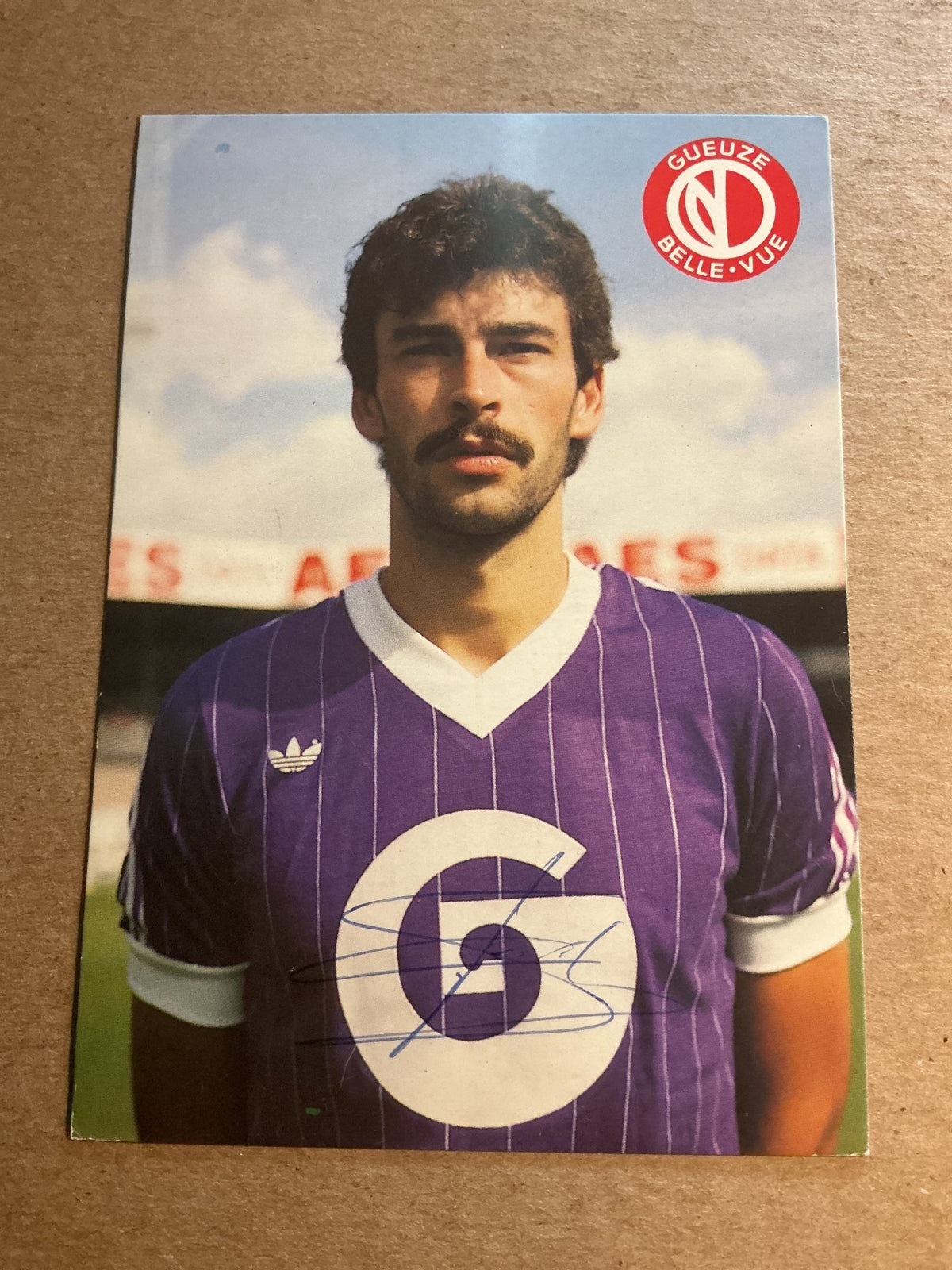 Michel De Groote, Belgium 🇧🇪 RSC Anderlecht 1983/84 hand signed - Autographs-World