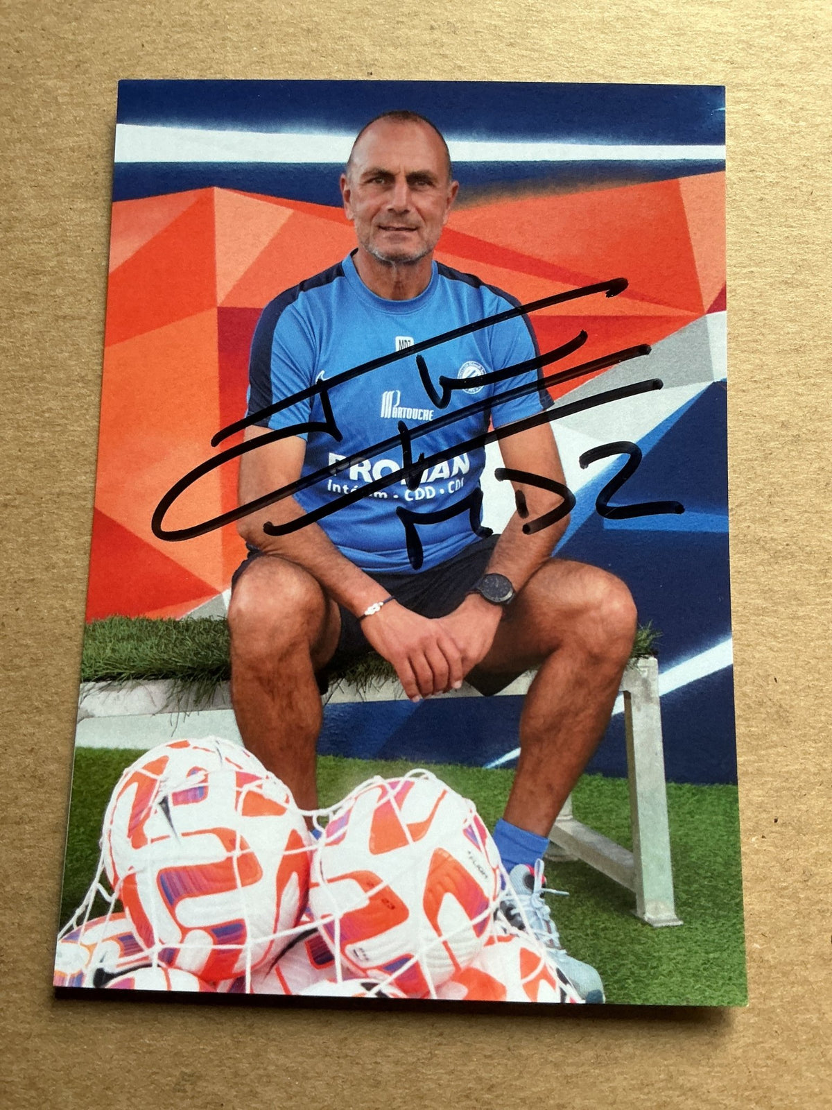 Michel Der Zakarian, Armenia 🇦🇲 Montpellier HSC 2023/24 hand signed - Autographs-World