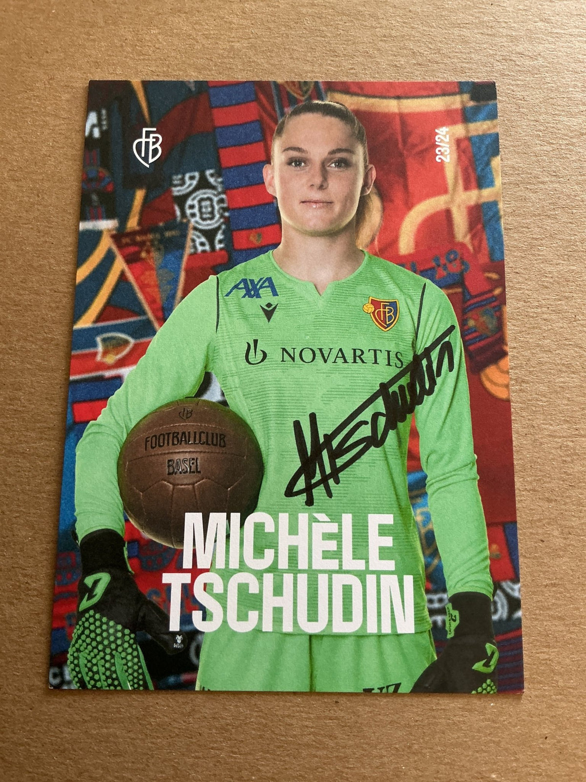 Michele Tschudin, Switzerland 🇨🇭 FC Basel 2023/24 hand signed - Autographs-World