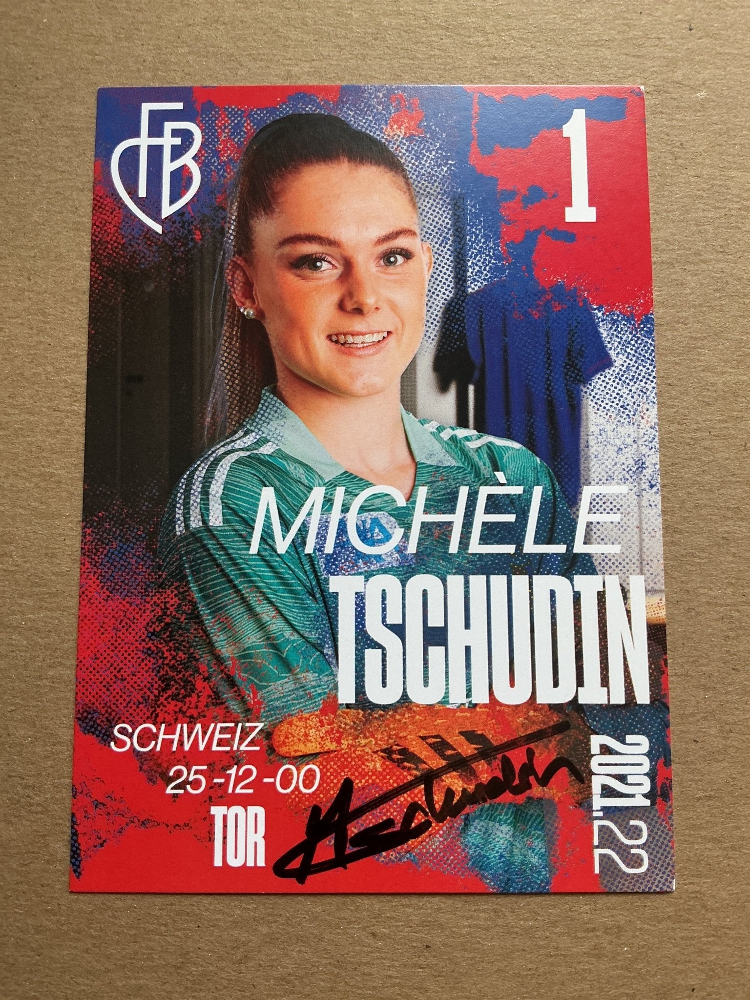 Michèle Tschudin, Switzerland 🇨🇭 FC Basel FC 2021/22 hand signed - Autographs-World