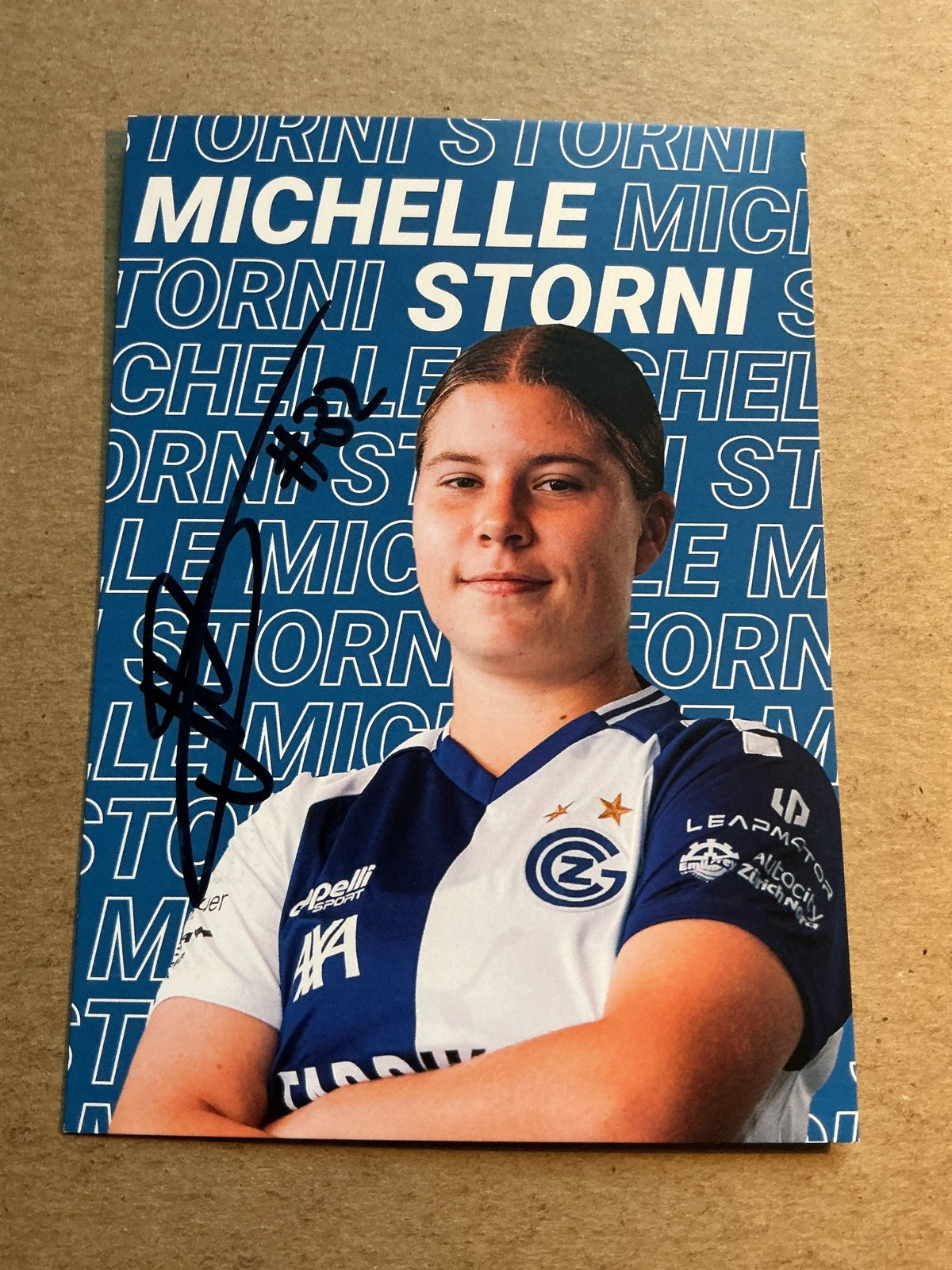 Michelle Storni, Switzerland 🇨🇭 Grasshopper Club Zürich 2025/26 hand signed - Autographs-World