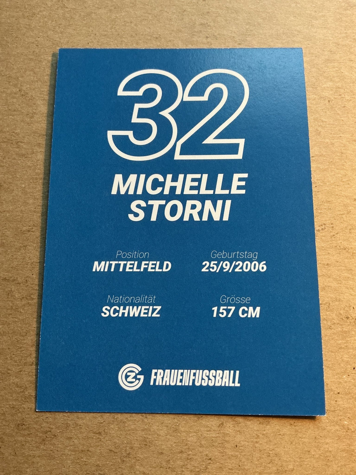 Michelle Storni, Switzerland 🇨🇭 Grasshopper Club Zürich 2025/26 hand signed - Autographs-World