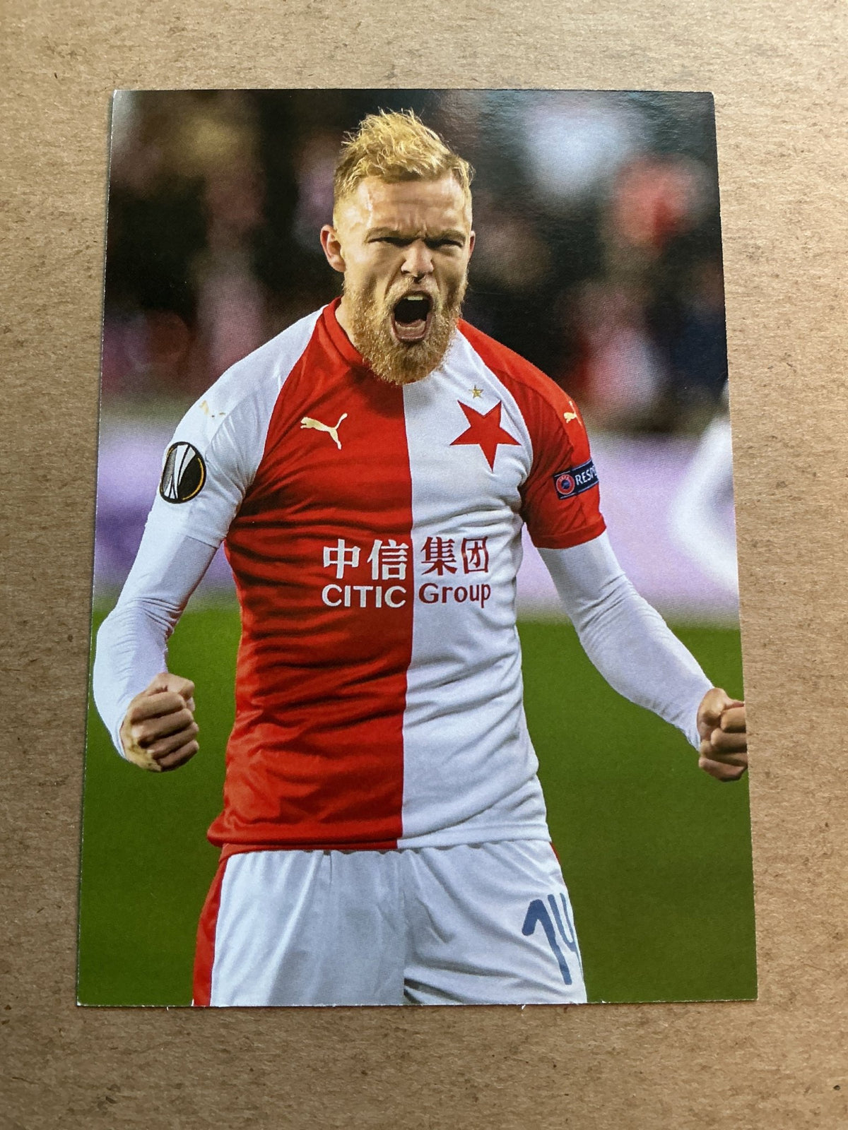 Mick van Buren, Netherlands 🇳🇱 SK Slavia Prague 2020/21 hand signed - Autographs-World