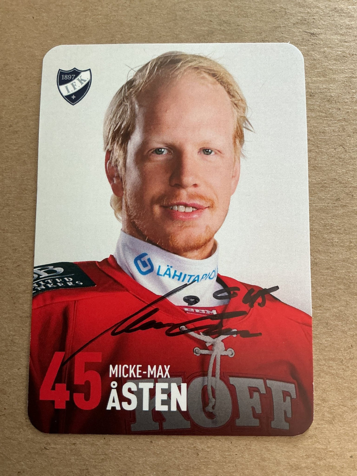 Micke-Max Åsten, Finland 🇫🇮 HIFK Hockey 2024/25 hand signed - Autographs-World