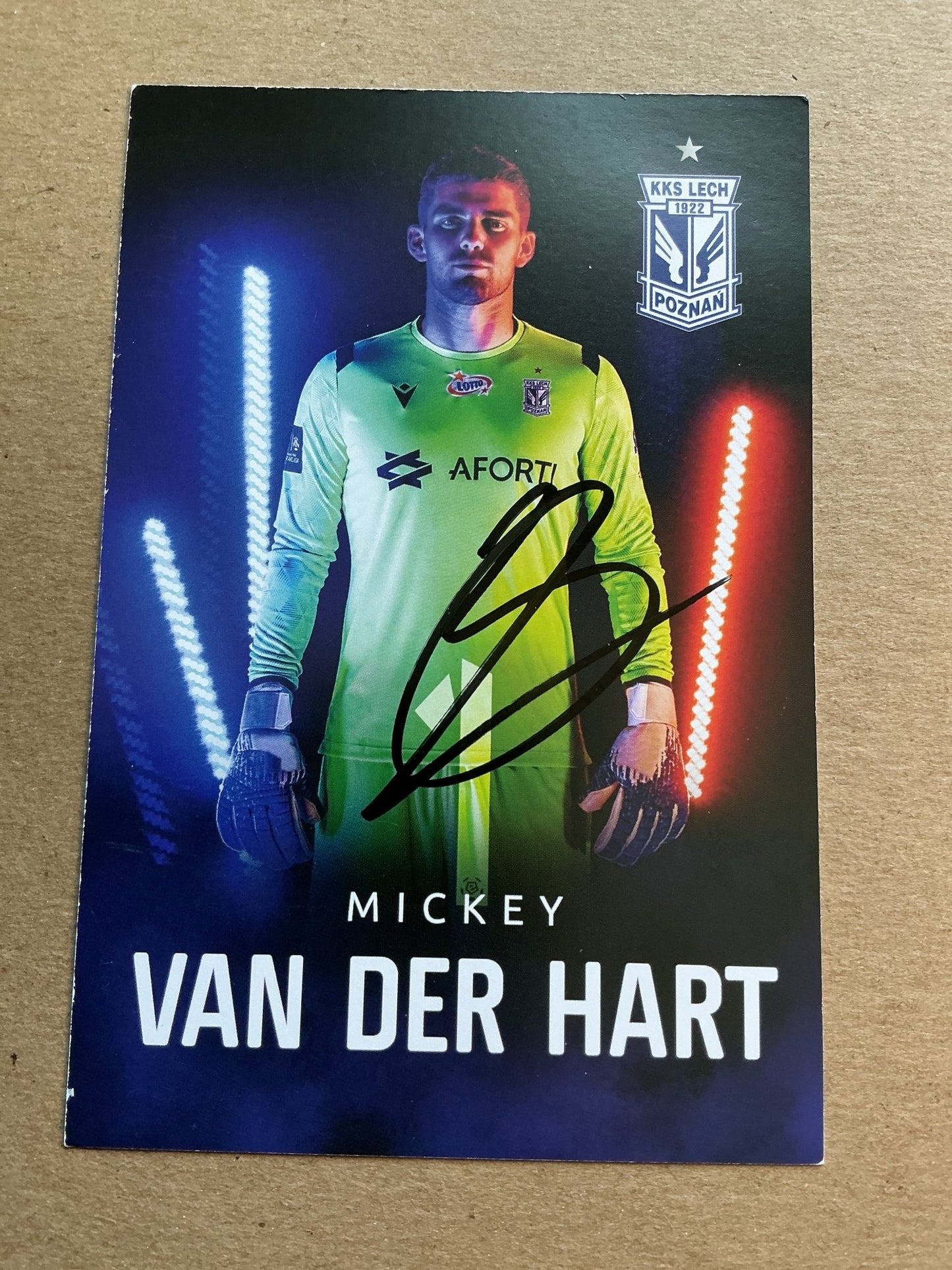 Mickey van der Hart, Netherlands 🇳🇱 Lech Poznań 2019/20 hand signed - Autographs-World