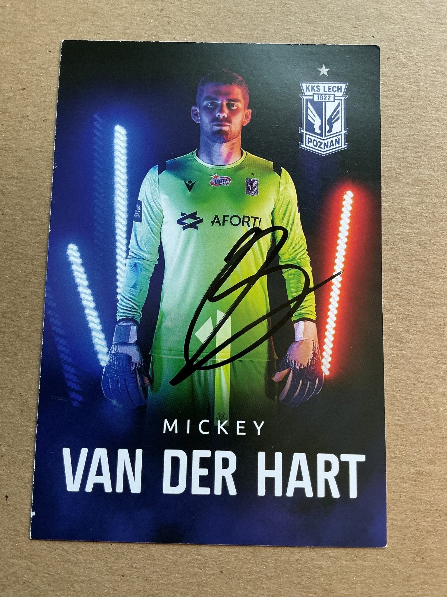 Mickey van der Hart, Netherlands 🇳🇱 Lech Poznań 2019/20 hand signed - Autographs-World
