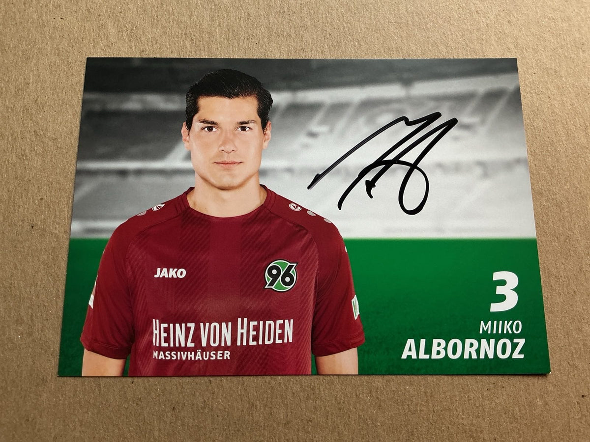 Miiko Albornoz, Chile 🇨🇱 Hannover 96 2018/19 hand signed - Autographs-World