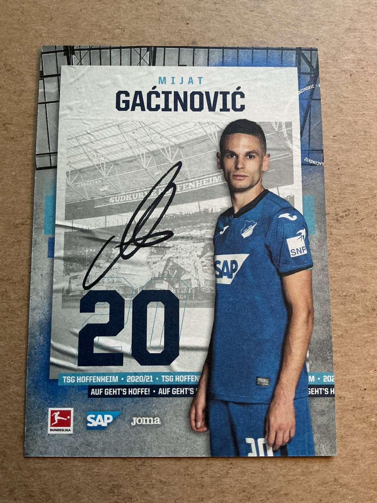 Mijat Gaćinović, Serbia 🇷🇸 TSG 1899 Hoffenheim 2020/21 hand signed - Autographs-World
