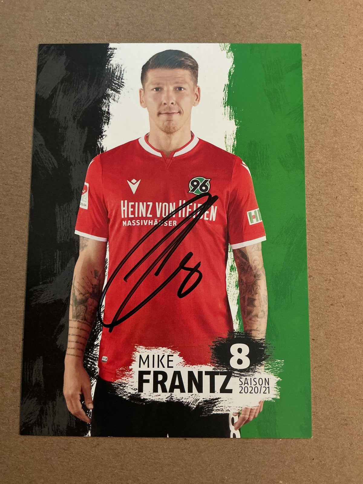 Mike Frantz, Germany 🇩🇪 Hannover 96 2020/21 hand signed - Autographs-World