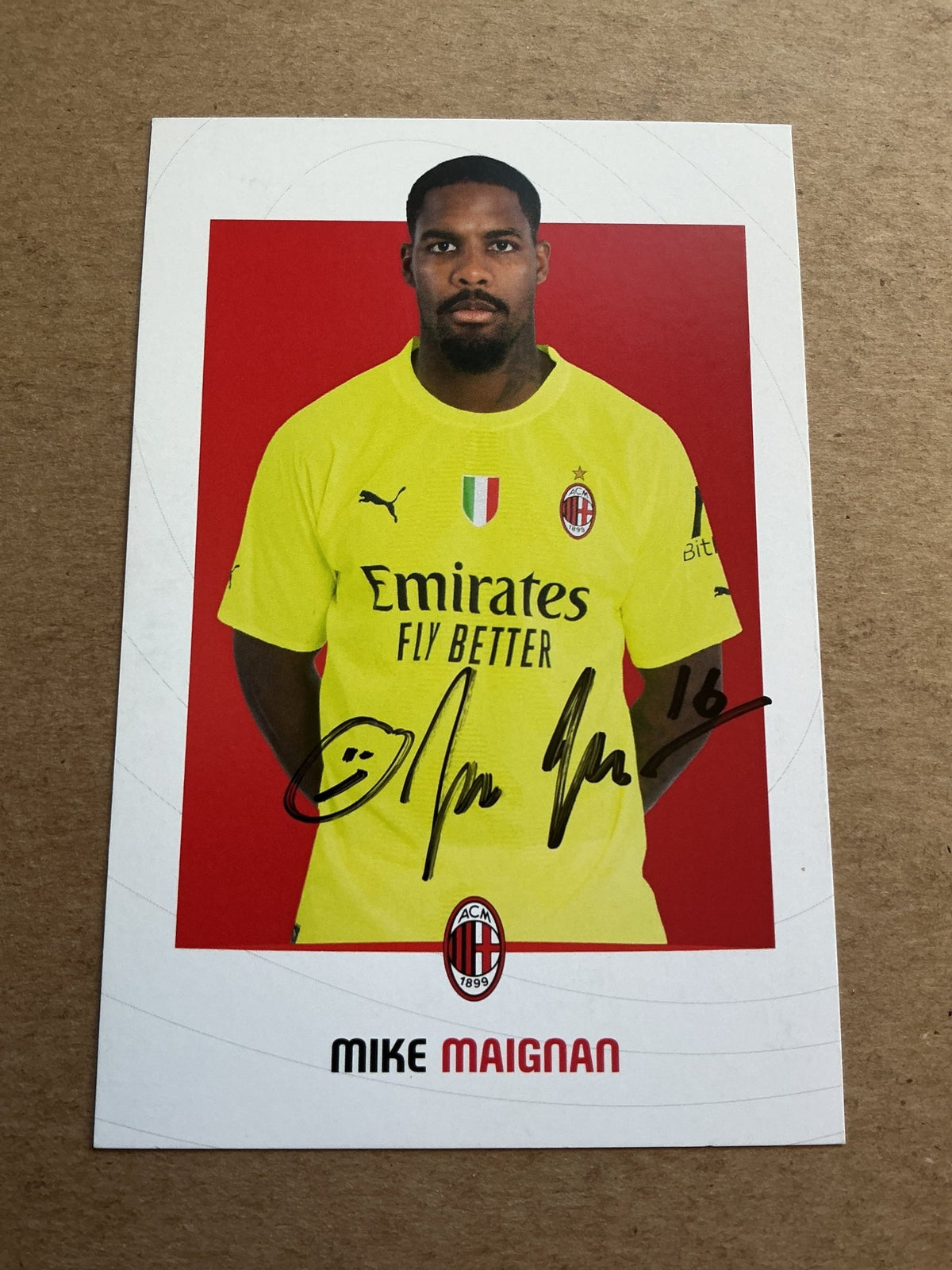 Mike Maignan, France 🇫🇷 AC Milan 2022/23 hand signed - Autographs-World