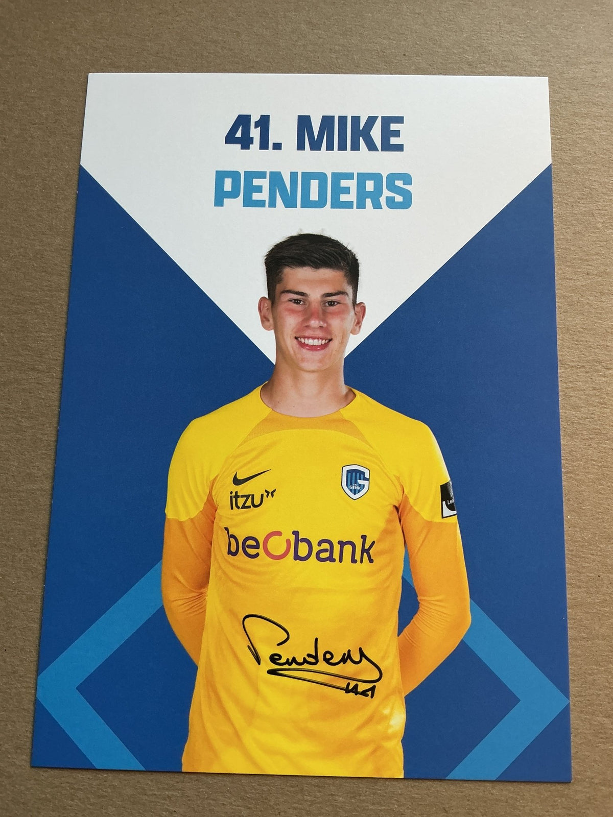 Mike Penders, Belgium 🇧🇪 KRC Genk 2022/23 hand signed - Autographs-World
