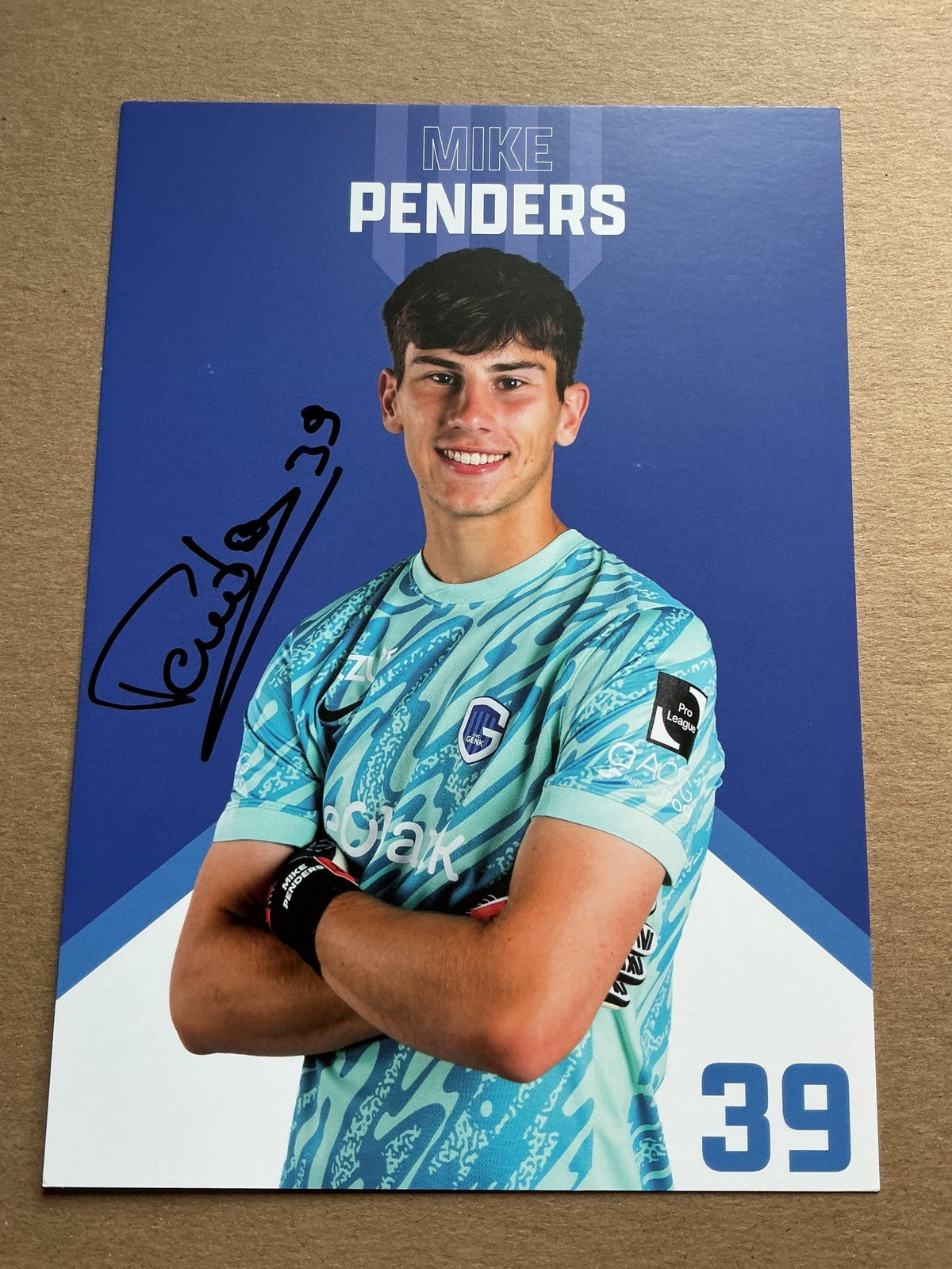 Mike Penders, Belgium 🇧🇪 KRC Genk 2024/25 hand signed - Autographs-World