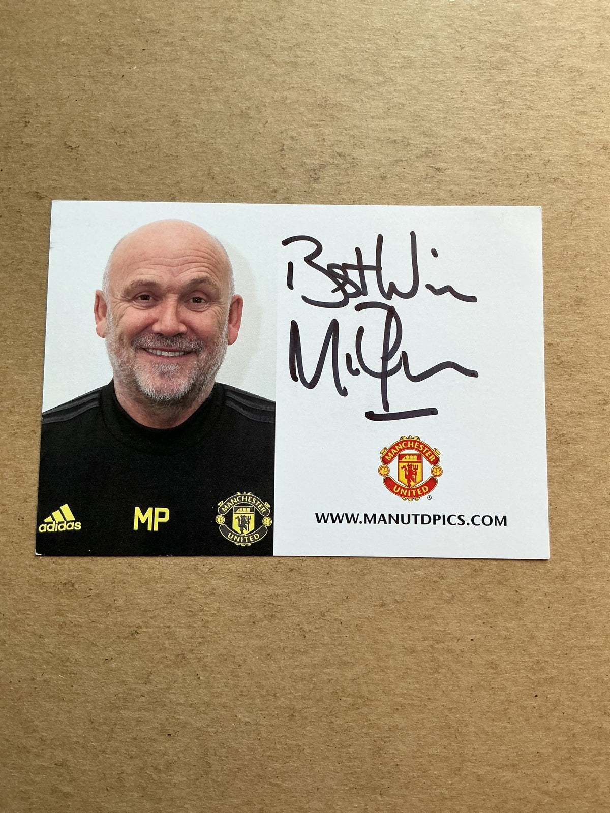 Mike Phelan, England 🏴󠁧󠁢󠁥󠁮󠁧󠁿 Manchester United FC 2019/20 hand signed - Autographs-World