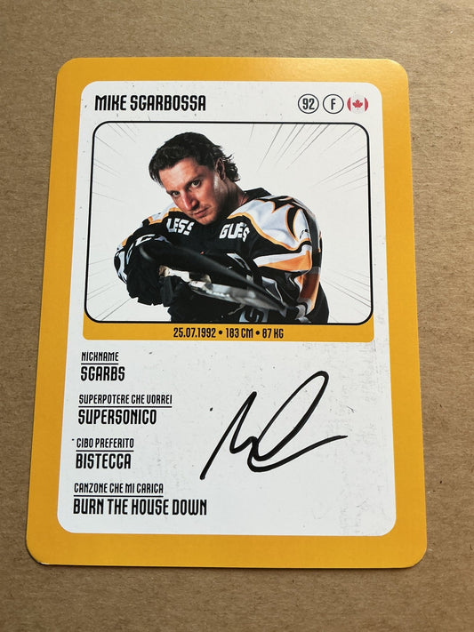 Mike Sgarbossa, Canada 🇨🇦 HC Lugano 2025/26 hand signed - Autographs-World