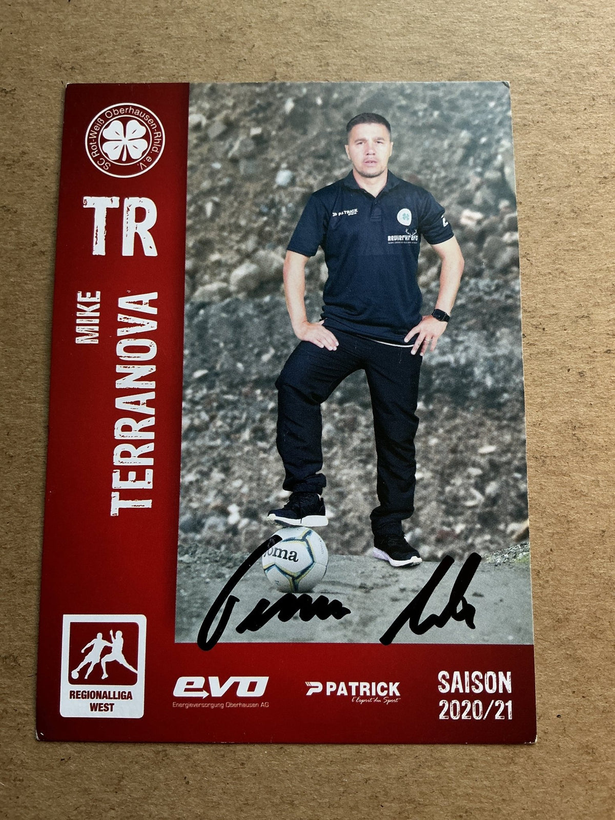 Mike Terranova, Germany 🇩🇪 Rot-Weiß Oberhausen 2020/21 hand signed - Autographs-World