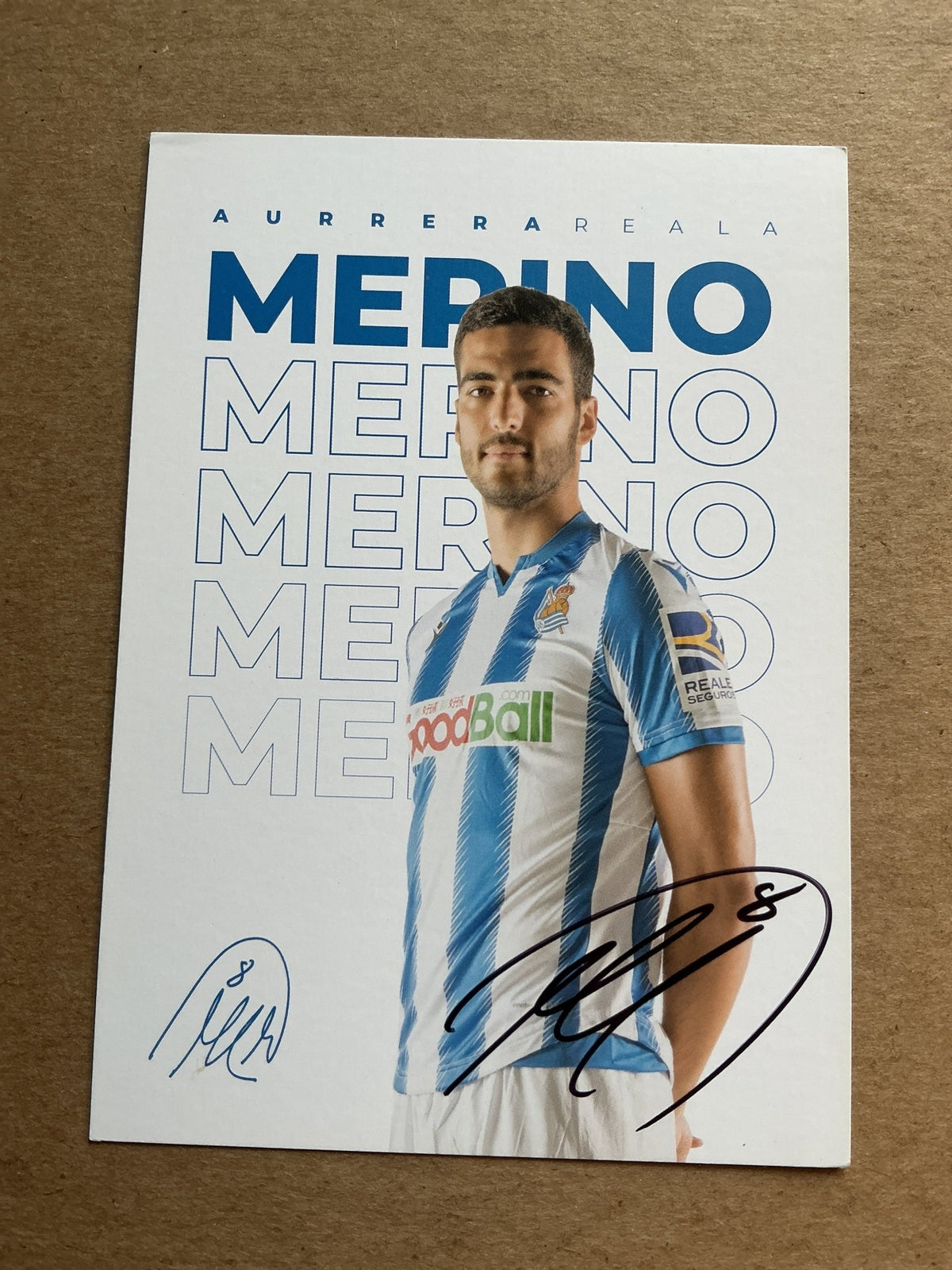 Mikel Merino, Spain 🇪🇸 Real Sociedad 2019/20 hand signed - Autographs-World