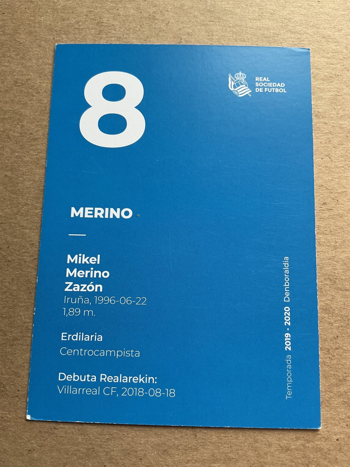 Mikel Merino, Spain 🇪🇸 Real Sociedad 2019/20 hand signed - Autographs-World