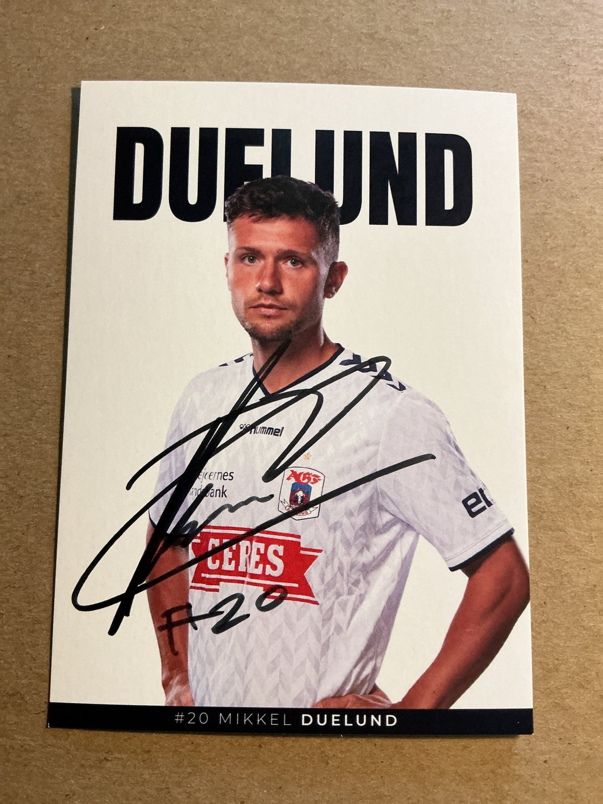 Mikkel Duelund, Denmark 🇩🇰 Aarhus GF 2023/24 hand signed - Autographs-World