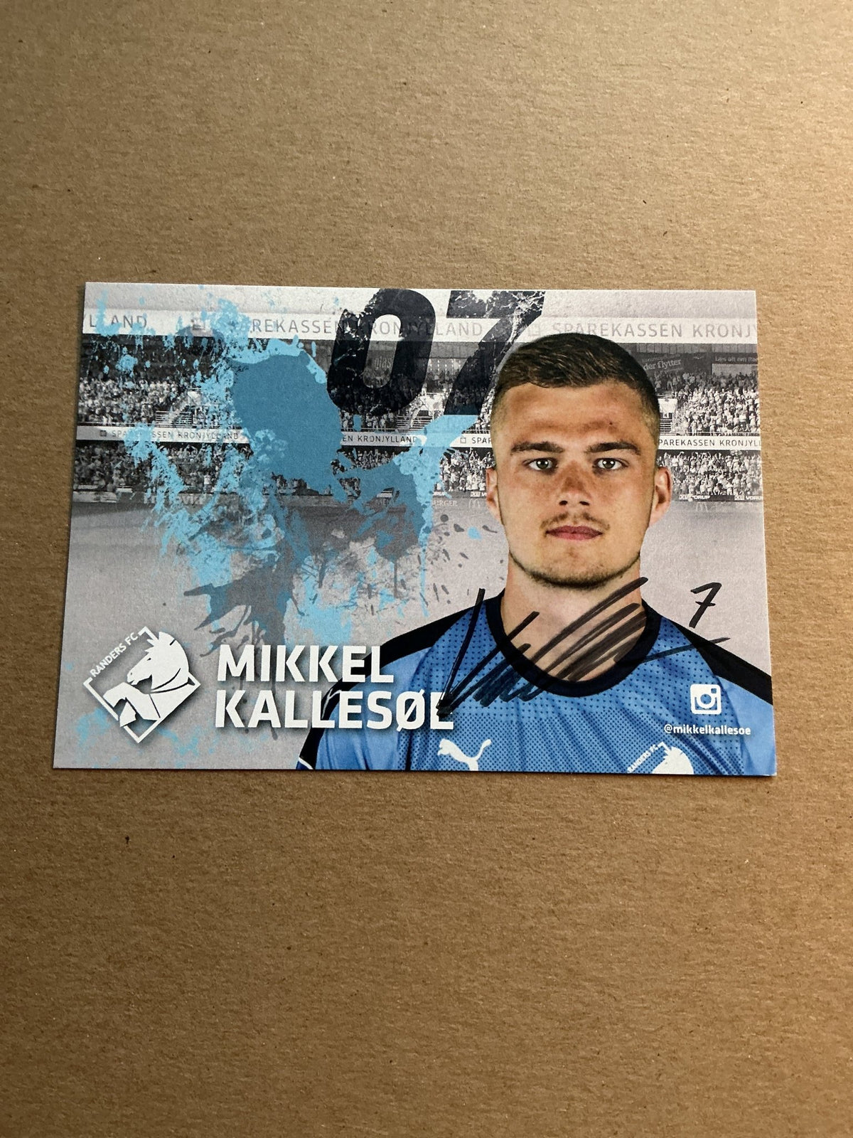 Mikkel Kallesøe, Denmark 🇩🇰 Randers FC 2020/21 hand signed - Autographs-World