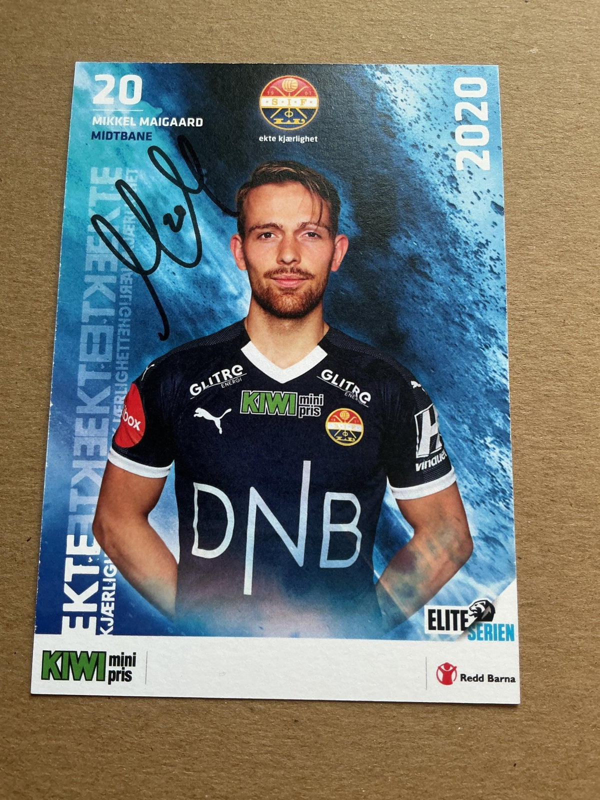 Mikkel Maigaard, Denmark 🇩🇰 Strømsgodset IF 2020/21 hand signed - Autographs-World