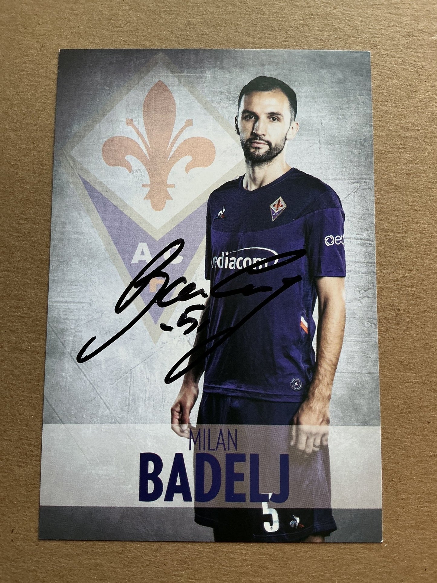 Milan Badelj, Croatia 🇭🇷 ACF Fiorentina 2019/20 hand signed - Autographs-World