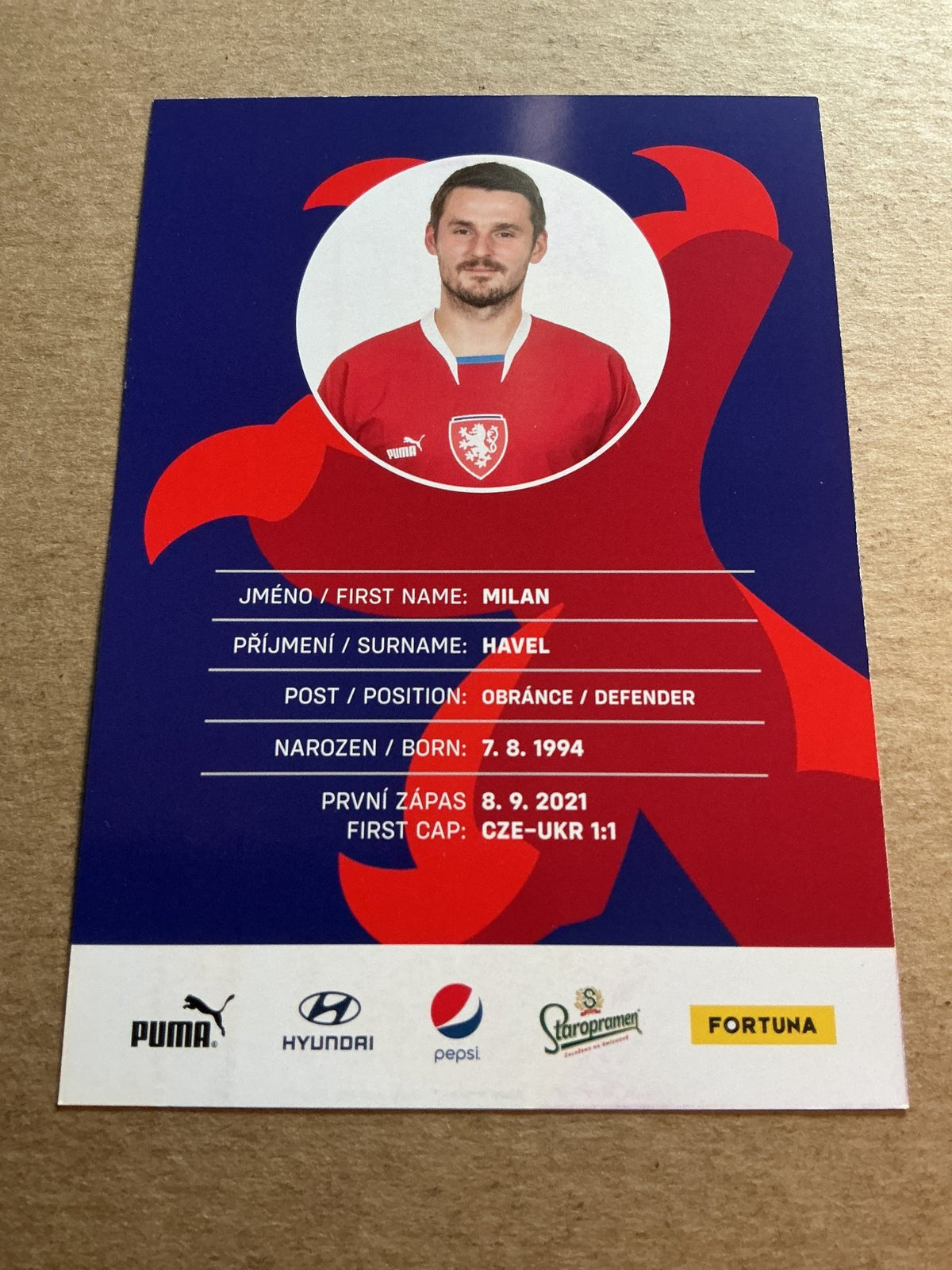 Milan Havel, Czech Republic 🇨🇿 2022 Viktoria Pilsen hand signed - Autographs-World