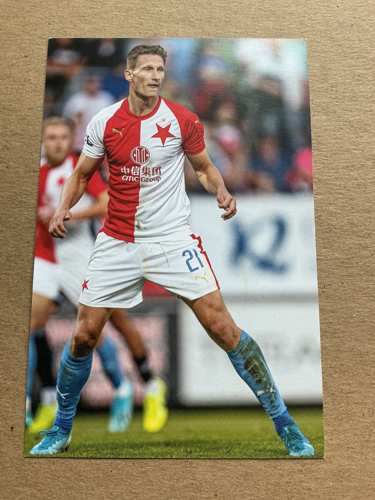 Milan Škoda, Czech Republic 🇨🇿 SK Slavia Prague 2019/20 hand signed - Autographs-World