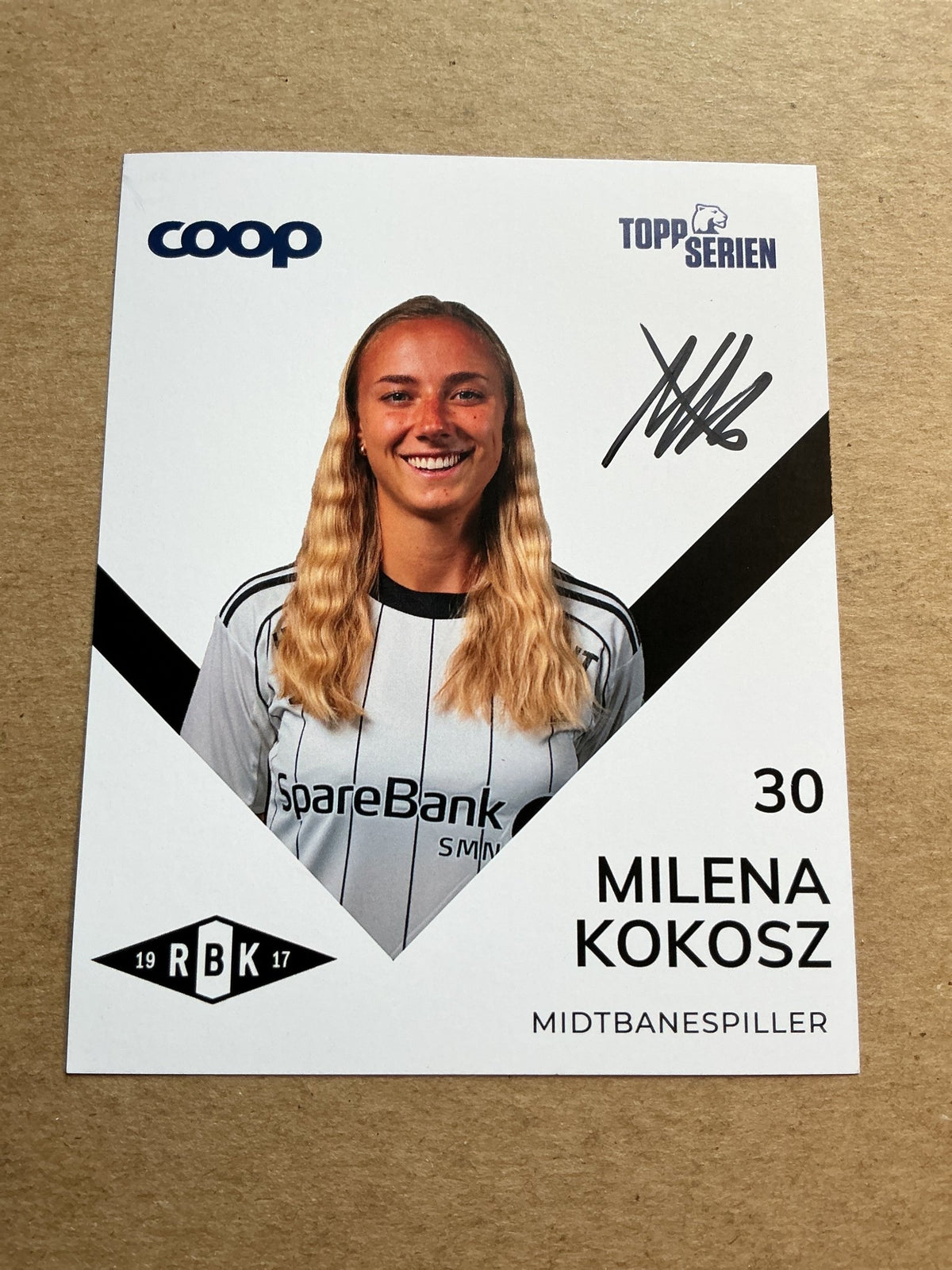 Milena Kokosz, Poland 🇵🇱 Rosenborg BK 2025/26 hand signed - Autographs-World