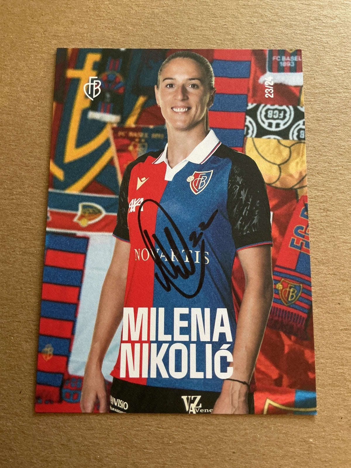 Milena Nikolic, Bosnia 🇧🇦 FC Basel 2023/24 hand signed - Autographs-World