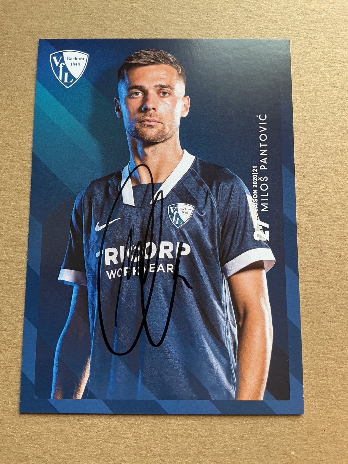 Miloš Pantović, Serbia 🇷🇸 VfL Bochum 2020/21 hand signed - Autographs-World
