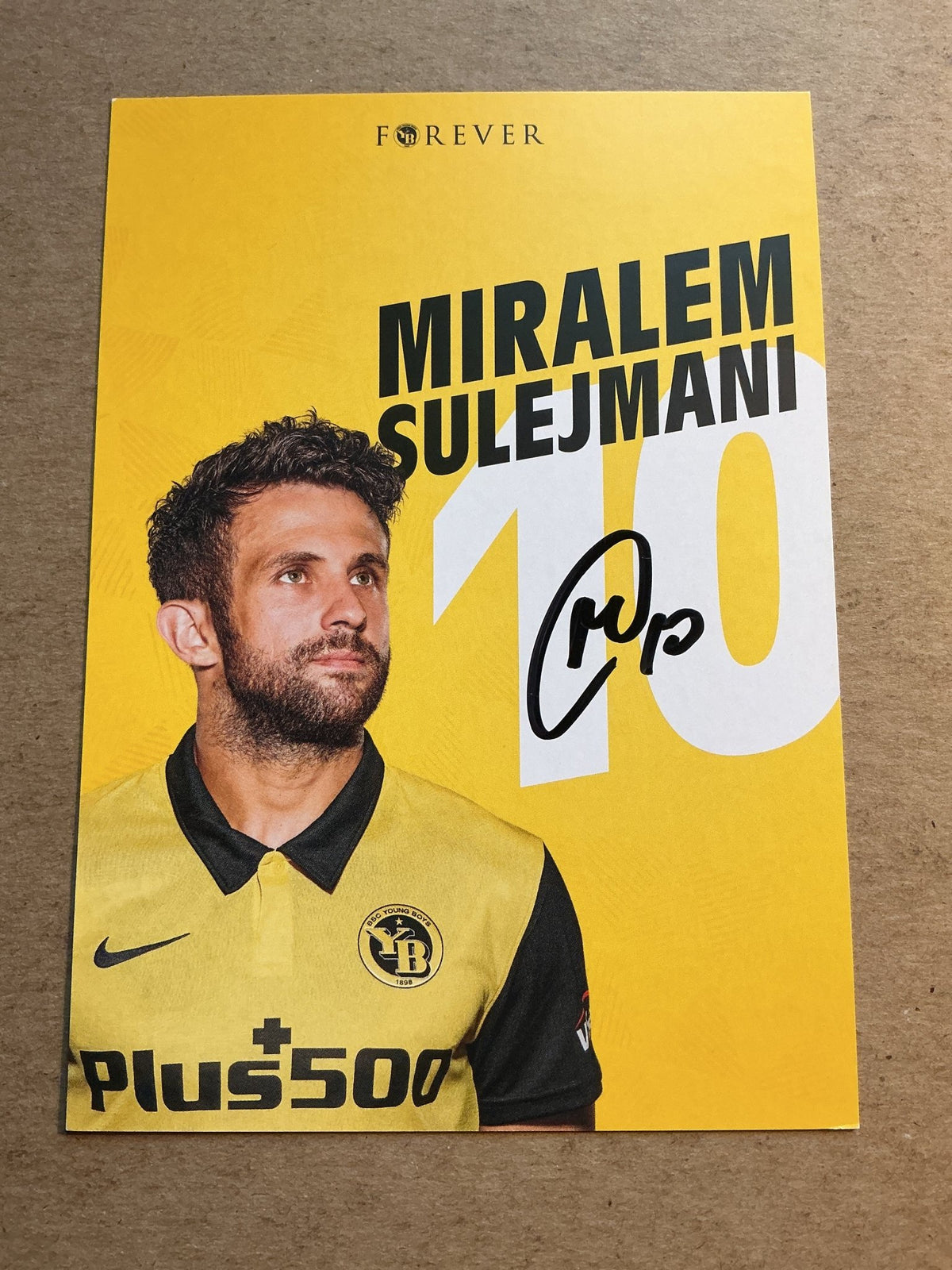 Miralem Sulejmani, Serbia 🇷🇸 BSC Young Boys 2020/21 hand signed - Autographs-World