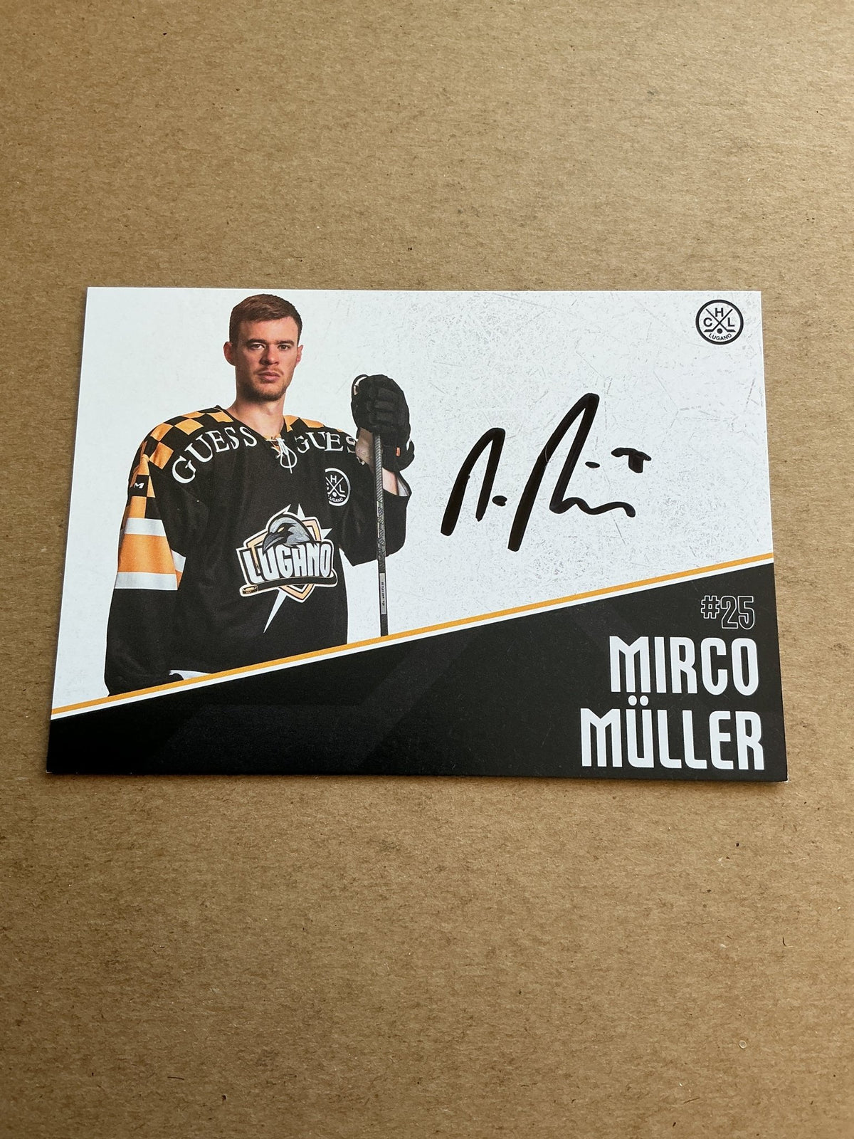 Mirco Müller, Switzerland 🇨🇭 HC Lugano 2024/25 hand signed - Autographs-World
