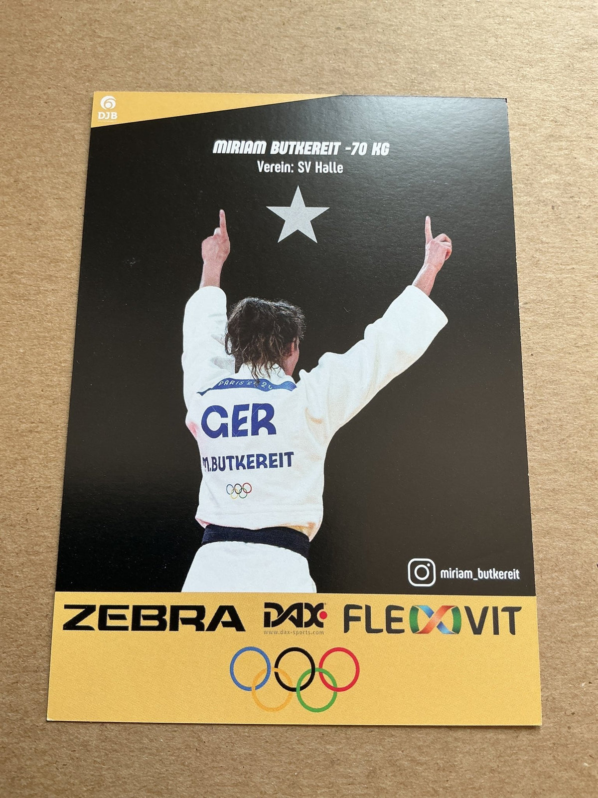 Miriam Butkereit, Germany 🇩🇪 Judo Summer Olympics 2024 hand signed - Autographs-World