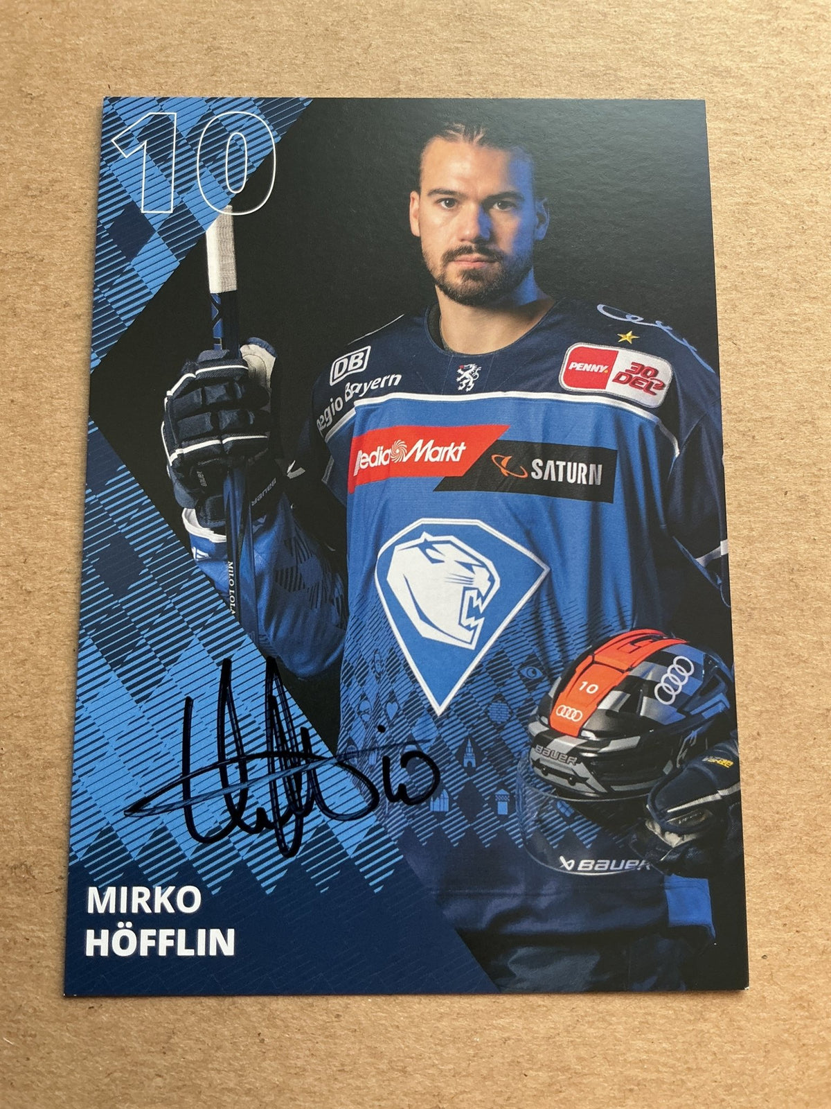 Mirko Höfflin, Germany 🇩🇪 ERC Ingolstadt 2023/24 hand signed - Autographs-World