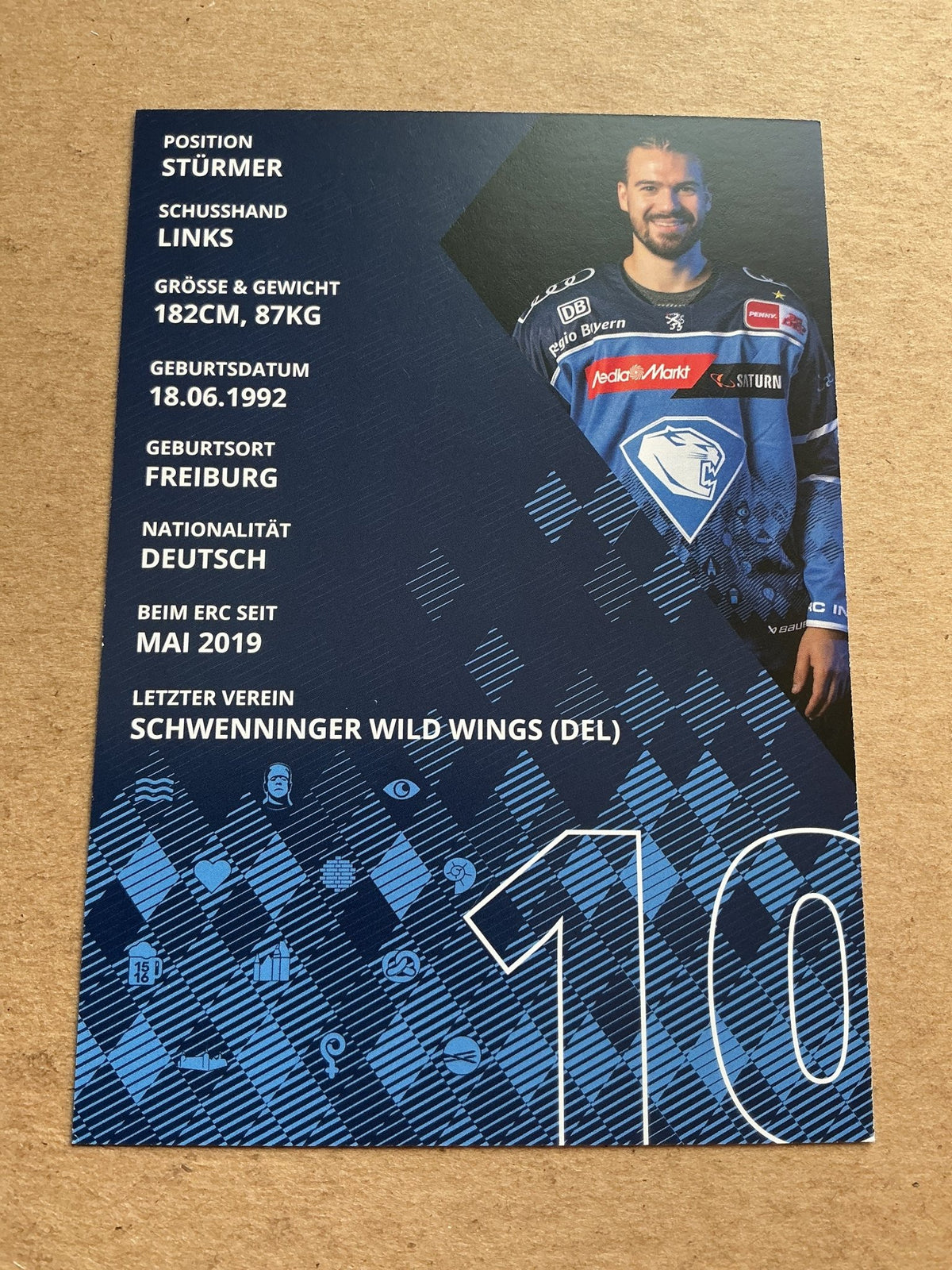 Mirko Höfflin, Germany 🇩🇪 ERC Ingolstadt 2023/24 hand signed - Autographs-World