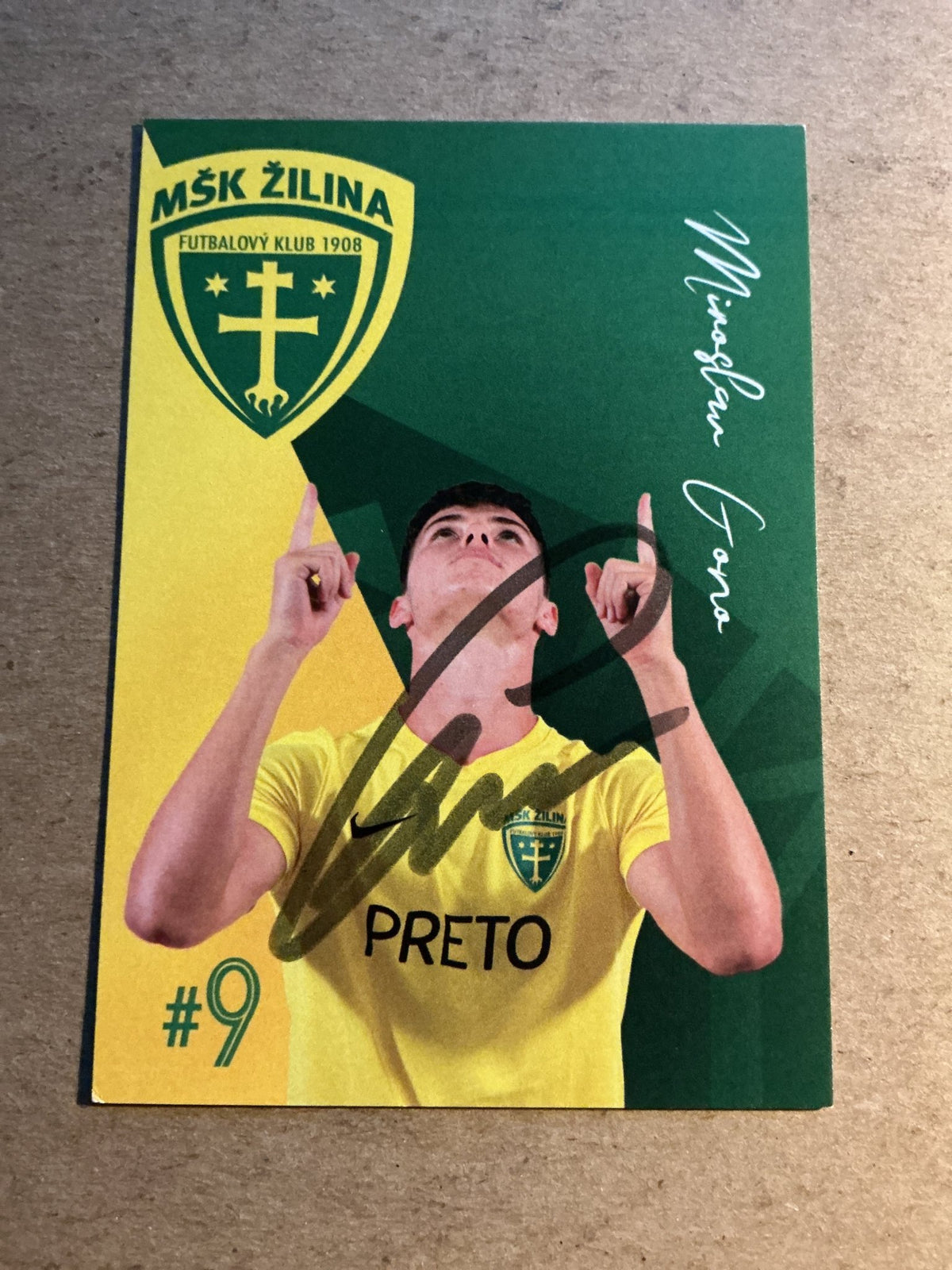 Miroslav Gona, Slovakia 🇸🇰 MŠK Žilina 2021/22 hand signed - Autographs-World