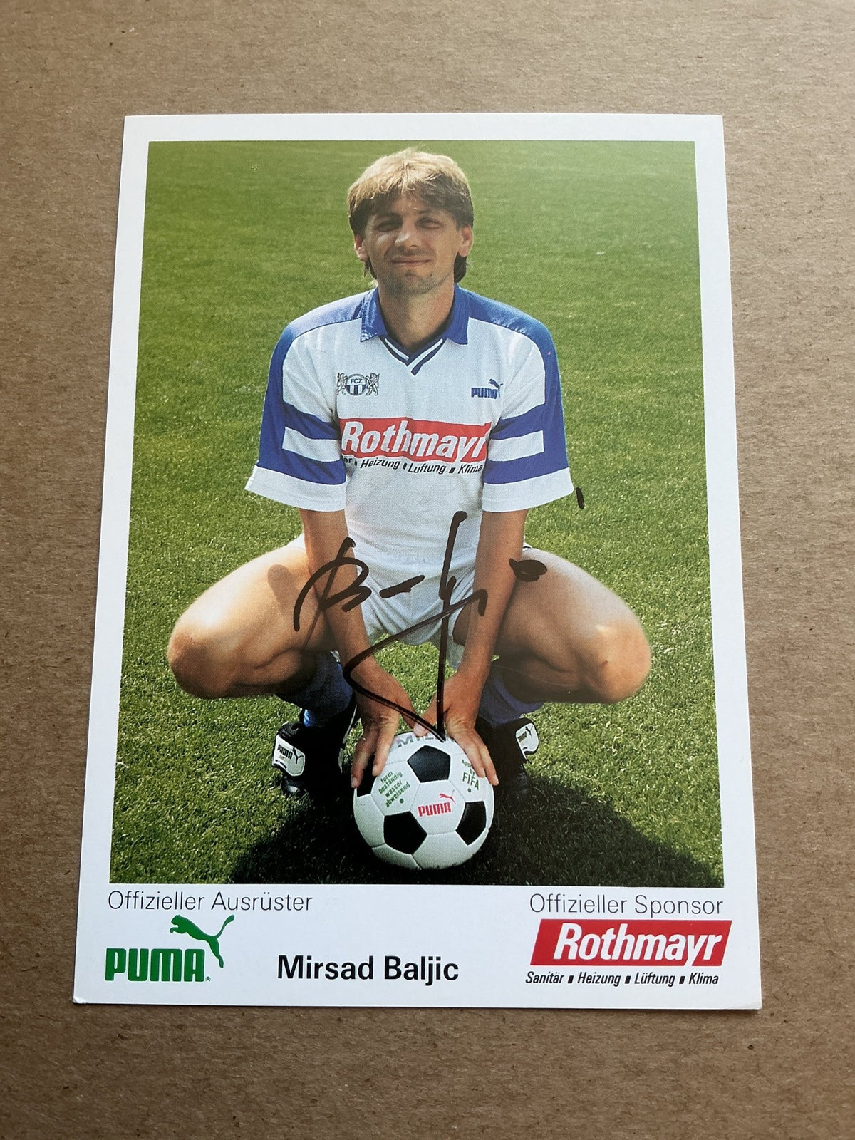 Mirsad Baljic, Bosnia 🇧🇦 FC Zürich 1992/93 hand signed - Autographs-World