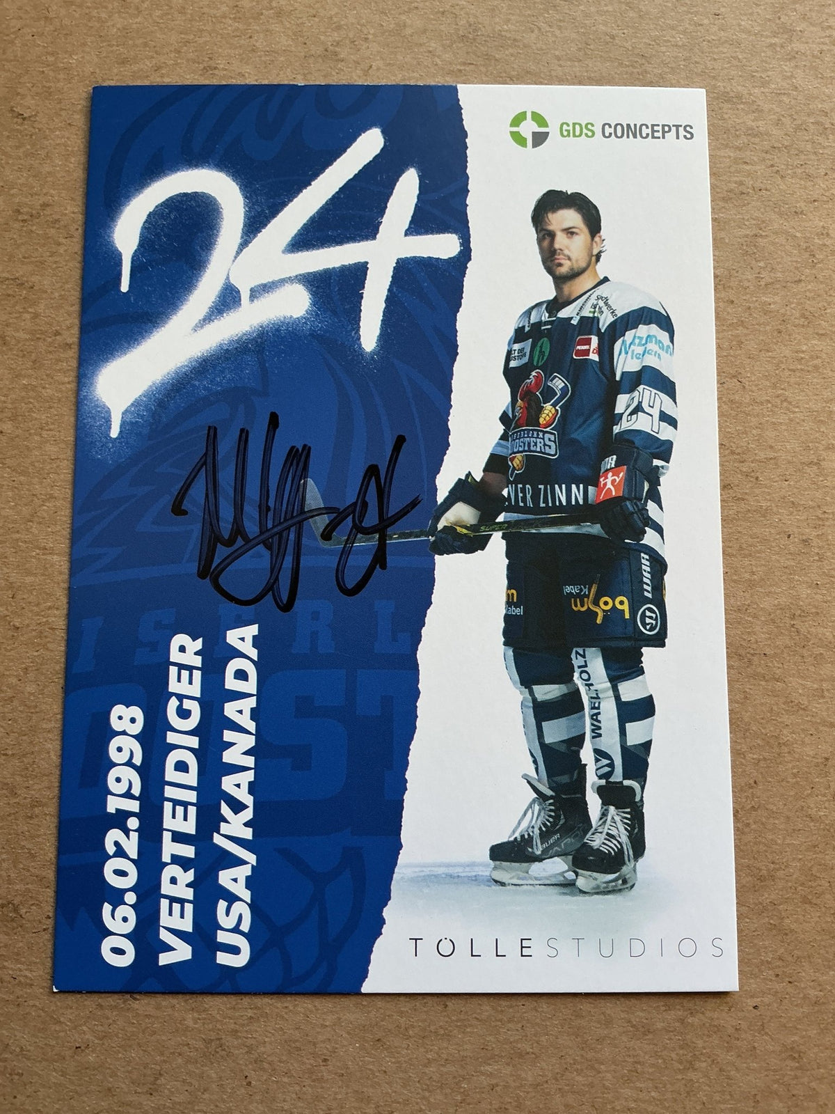 Mitch Eliot, USA 🇺🇸 Iserlohn Roosters 2023/24 hand signed - Autographs-World