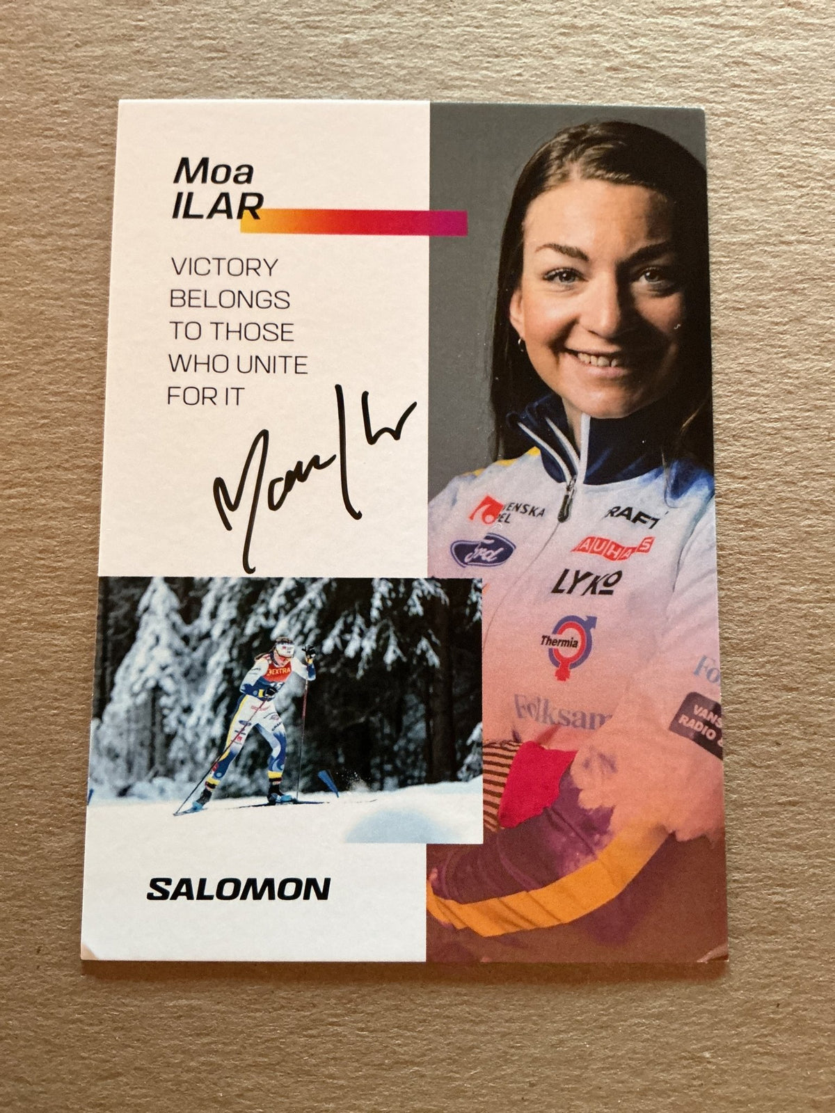 Moa Ilar, Sweden 🇸🇪 Cross Country 2023/24 hand signed - Autographs-World