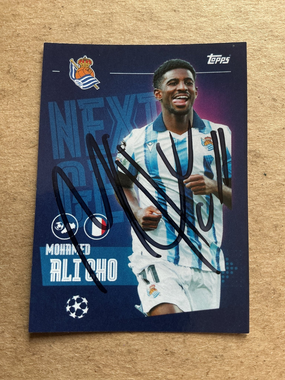 Mohamed-Ali Cho, France 🇫🇷 Real Sociedad 2023/24 Topps hand signed - Autographs-World