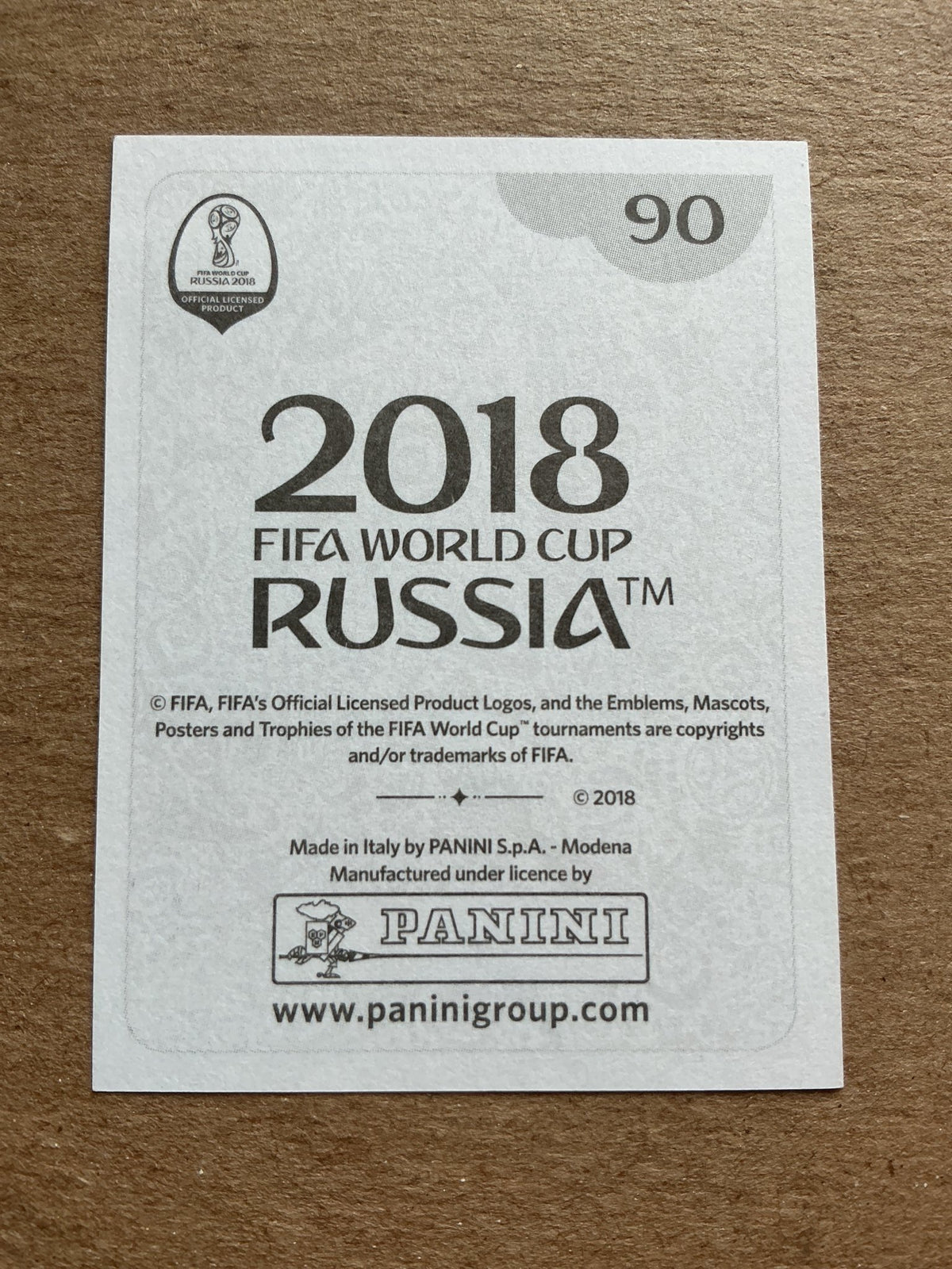Mohamed Salah, Egypt 🇪🇬 FIFA World Cup 2018 Panini hand signed - Autographs-World