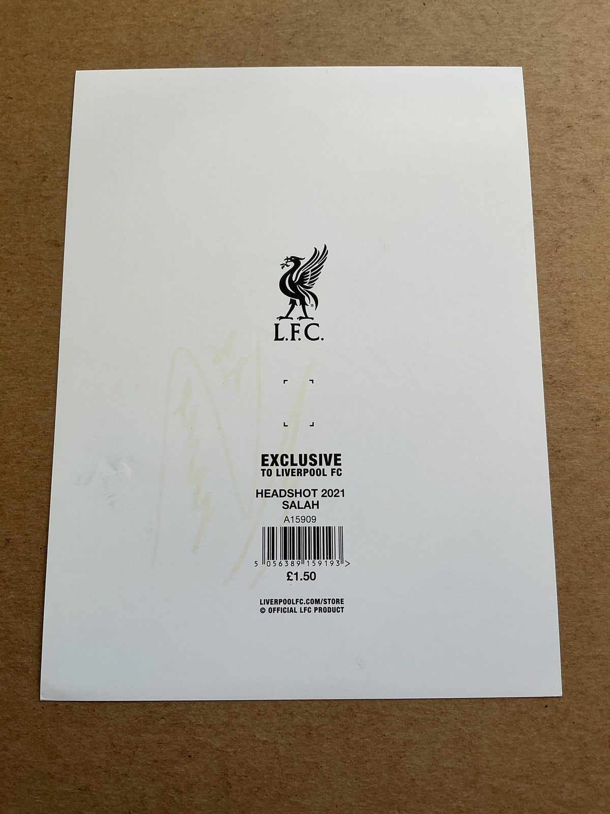 Mohamed Salah, Egypt 🇪🇬 Liverpool FC 2020/21 hand signed - Autographs-World