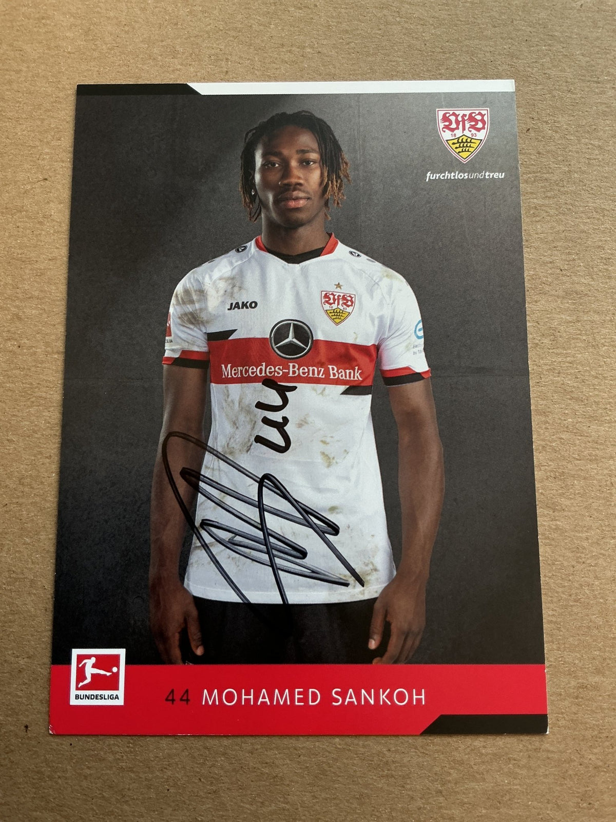 Mohamed Sankoh, Netherlands 🇳🇱 VfB Stuttgart 2021/22 hand signed - Autographs-World